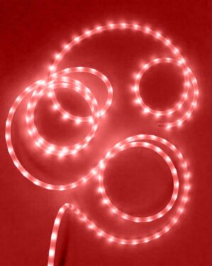 JadaLight PRO Ropelight, 50m rulle, rød LED