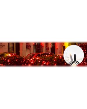 SPARK LIGHT® LED+ Lyskæde, rød, statisk lys, sort ledning, L: 20 m