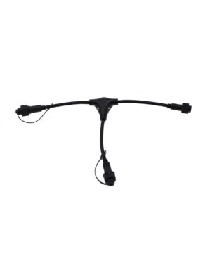T-fordeler til LED+, sort, 230V