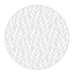 Mandala til ophæng i wire, 1,6 Hvid