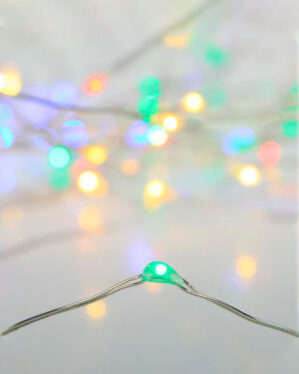 et billede af micro led lys med forskellige farver med et hvidt baggrund