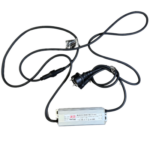 Strømforsyning + 80W transformer, 3 m, 36V, sort ledning Sort