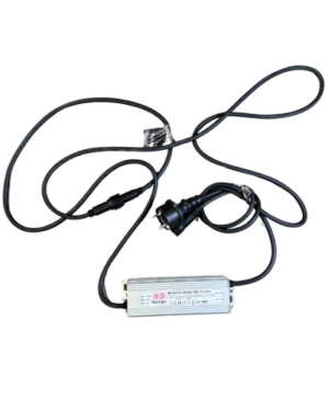 Strømforsyning + 80W transformer, 3 m, 36V, sort ledning