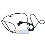Strømforsyning + 100W transformer, 3 m, 36V, sort ledning 100
