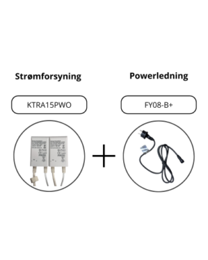 25W transformer + strømforsyning, 24V, IP54, hvid