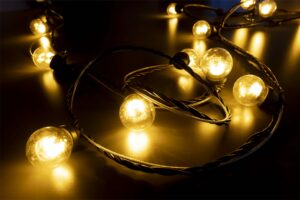 Festoon lyskæde med wire