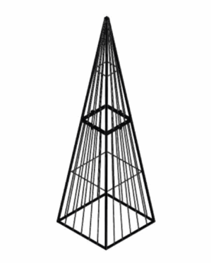 Aluminiumkonstruktion til pyramideformet juletræ