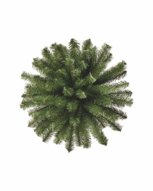 Grankugle med strittende grene i pvc