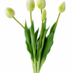 16 x Kunstige tulipanbuketter 39cm, hvid Hvid