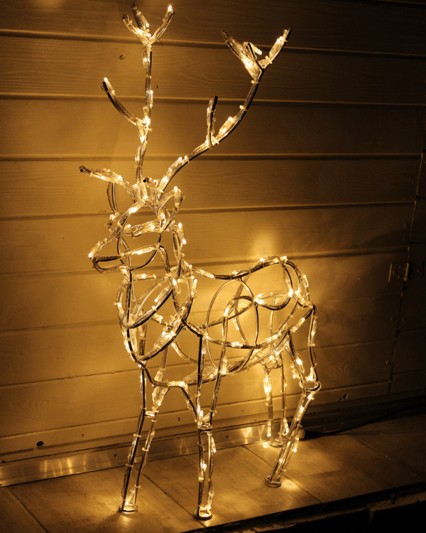 Julerensdyr med LED til skandinavisk jul