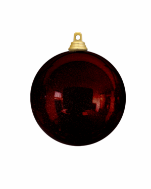 Metallisk burgundy julekugle