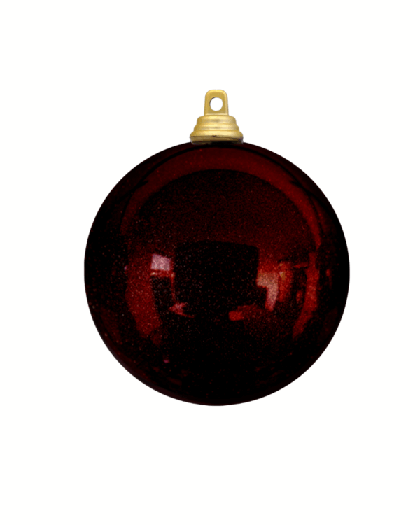 Metallisk burgundy julekugle