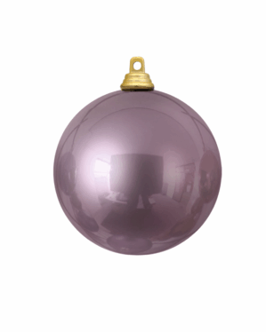 lavendel metallisk julekugle