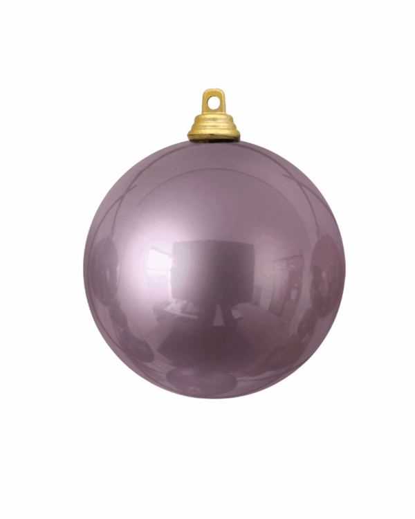 lavendel metallisk julekugle