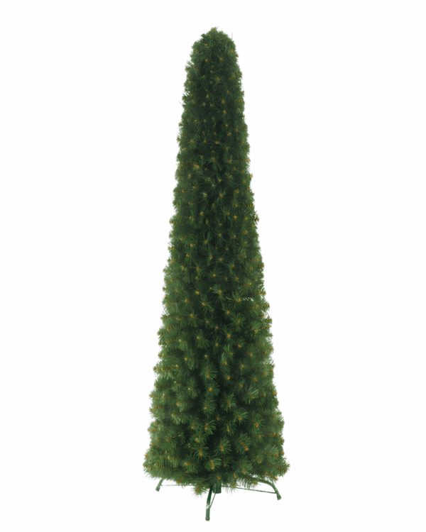 Smalt juletræ med PVC  grene