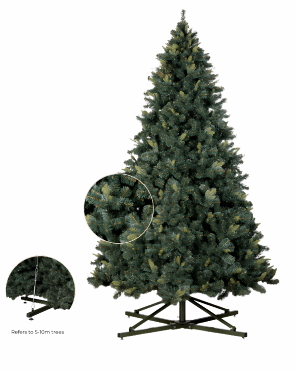 Stort juletræ med PE/PVC  grene
