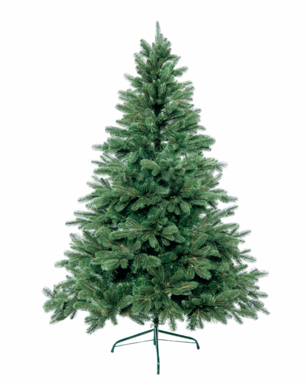 Naturtro kunstigt juletræ med grene i PE PVC mix med design der ligner et normannsgran juletræ.