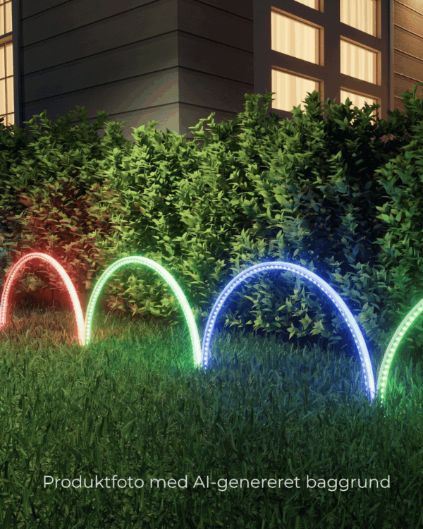 LED lysbuer i forskellige farver.