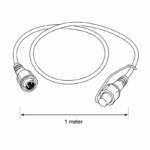 JadaLight PRO forlængerledning, 1m, 36V, IP67, sort 1 m