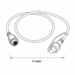 JadaLight PRO forlængerledning, 5m, 36V, IP67, sort 5 m