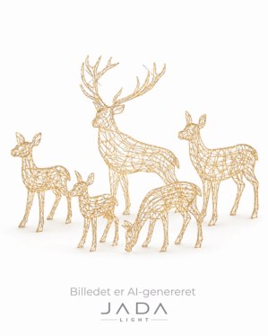 Classy Deer Family med hvid baggrund