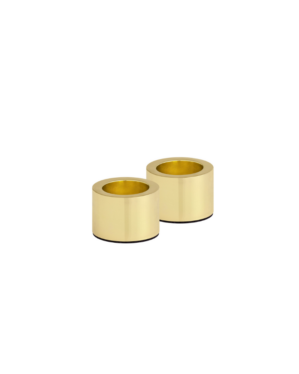 Uyuni Light Candleholder taper, matte brass, 2 pack