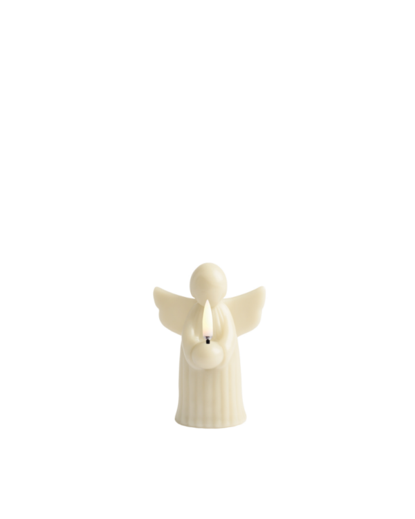 Uyuni LED candle Angel, Vanilla, Smooth, 9x12 cm