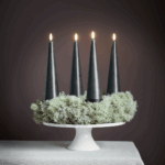 UYUNI Advent Cone Giftbox, Pine green, Smooth, W5,8 x H21,5 cm 