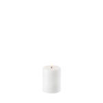 LED pillar candle, Nordic white, Smooth, 7,8x10 cm 10.1 cm