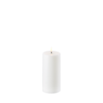 LED pillar candle, Nordic white, Smooth, 7,8x15 cm 15.2 cm