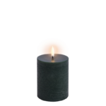 Uyuni LED Bloklys Pine Green Rustik - Ø7,8 x H10,1 cm 10.1 cm