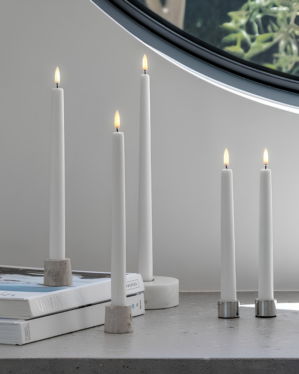 Hvide Uyuni LED kronelys
