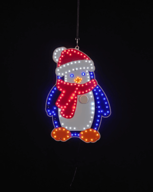 LED julepingvin lysfigur