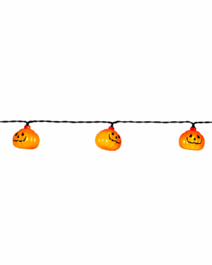 LED lyskæde til halloween med lysende græskar